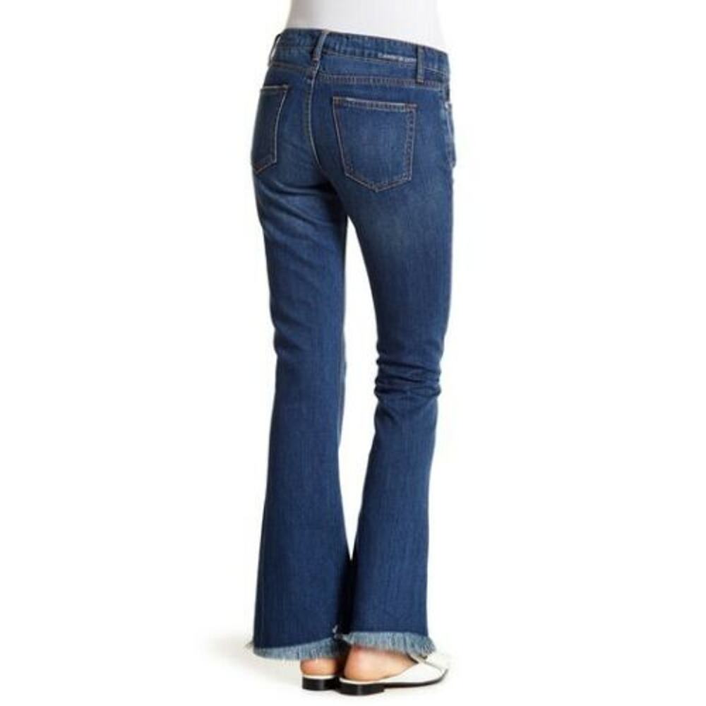 CURRENT/ELLIOTT The Flip Flop boot cut raw hem blue jeans in Westry Size 24 NEW - Picture 3 of 9